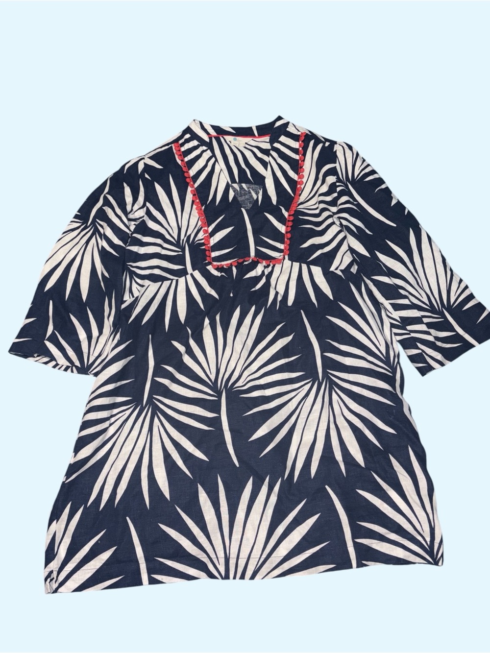Boden Evangeline Linen Tunic Dress Size 8 MSRP $187 - Picture 5 of 7